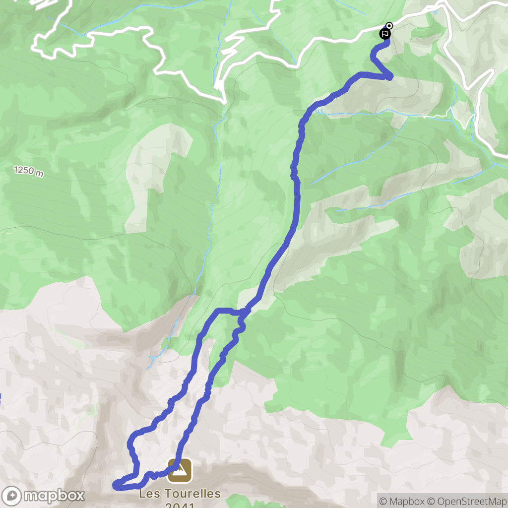 Lées-Athas : carte du parcours de randonnée - France