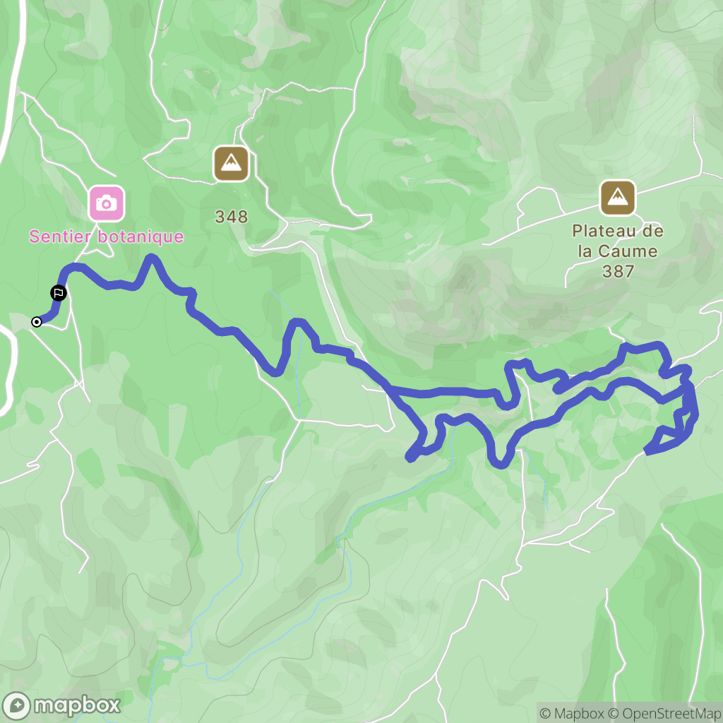 Saint-Rémy-de-Provence : carte du parcours de randonnée - France