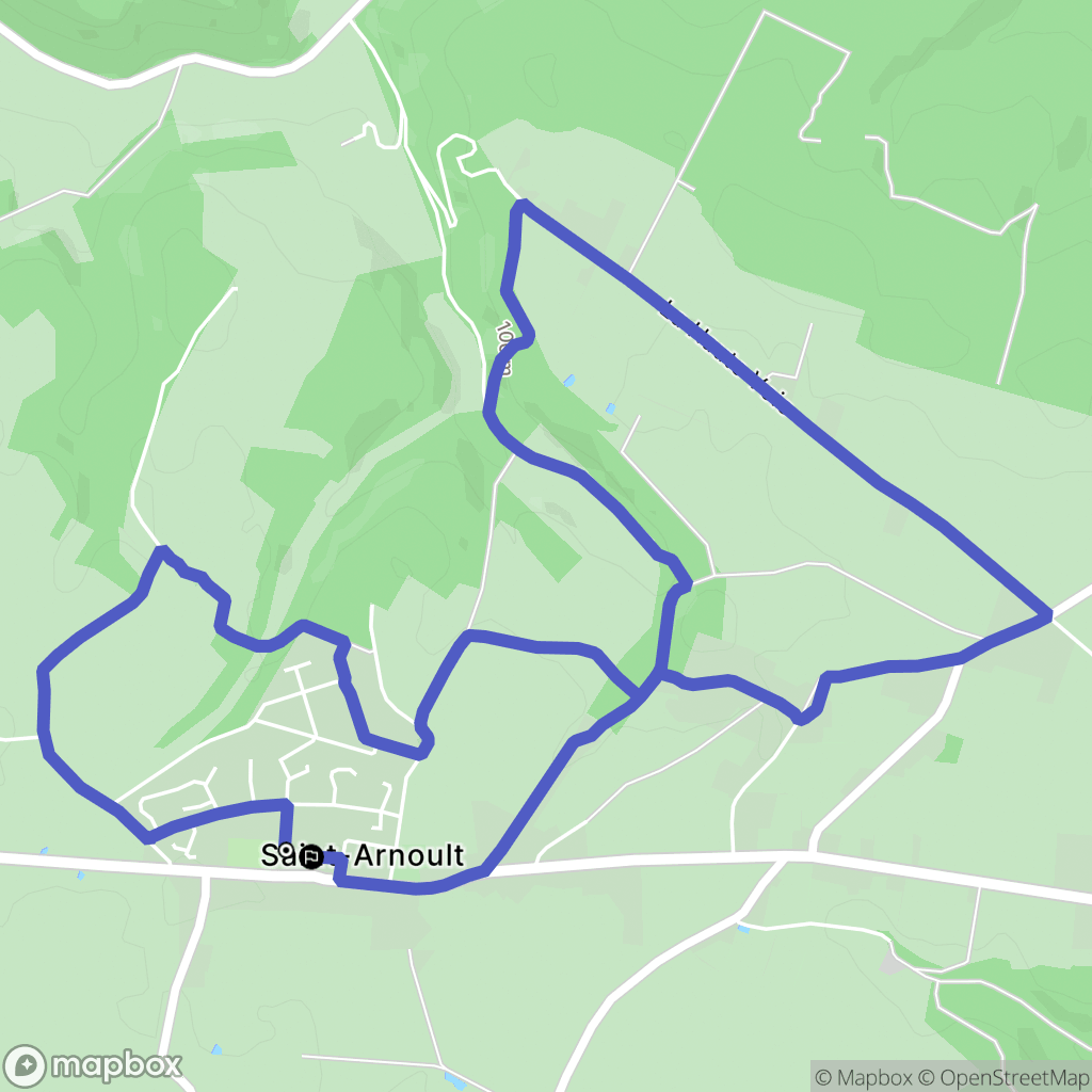 Saint-Arnoult : carte du parcours de randonnée - France