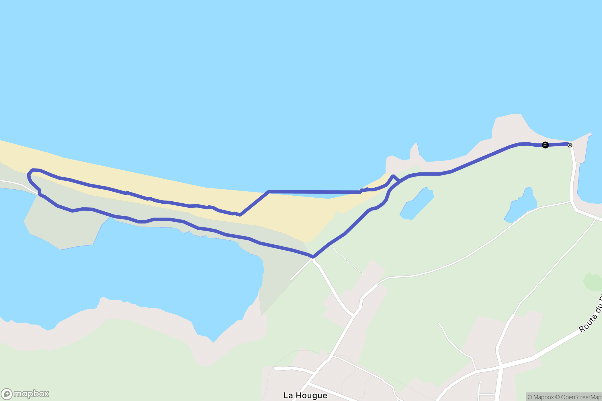 Gatteville-le-Phare : carte du parcours de randonnée - France