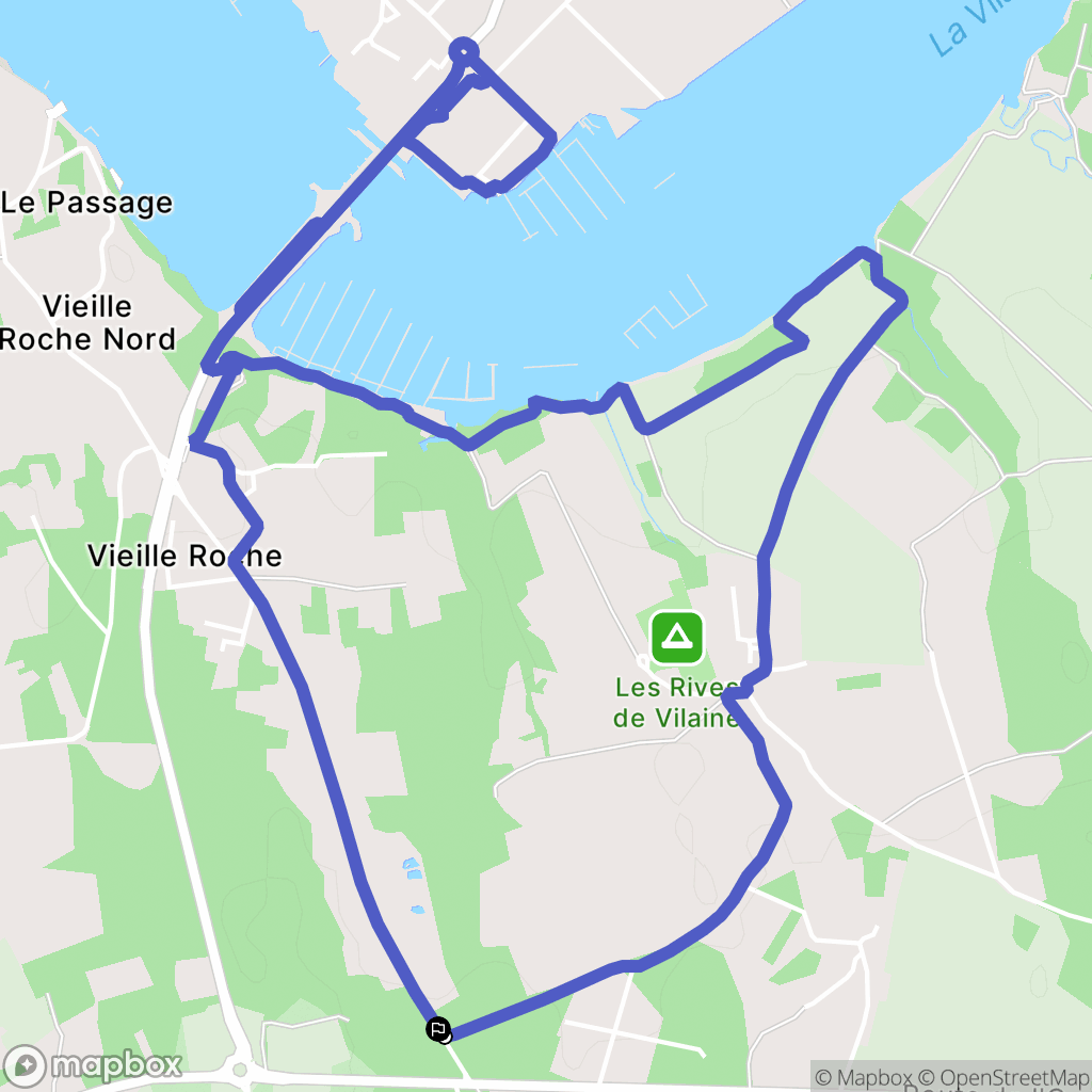 Camoël : carte du parcours de randonnée - France