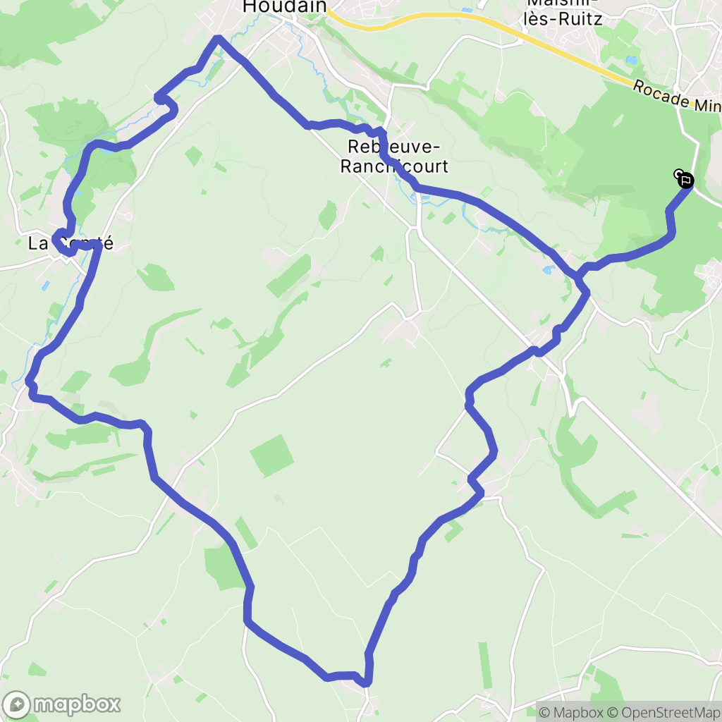 Fresnicourt-le-Dolmen : carte du parcours de randonnée - France