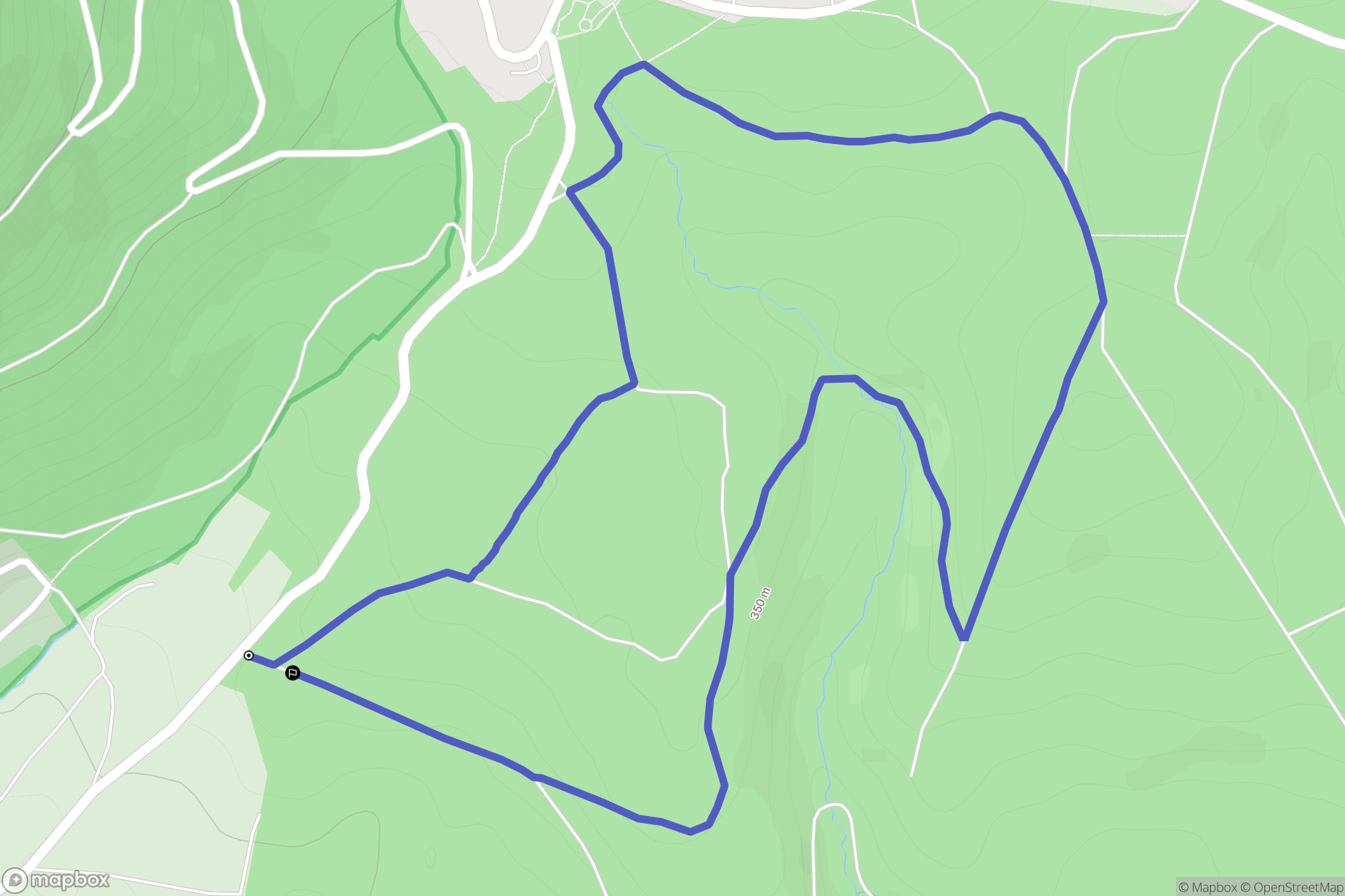 La Vancelle : carte du parcours de randonnée - France