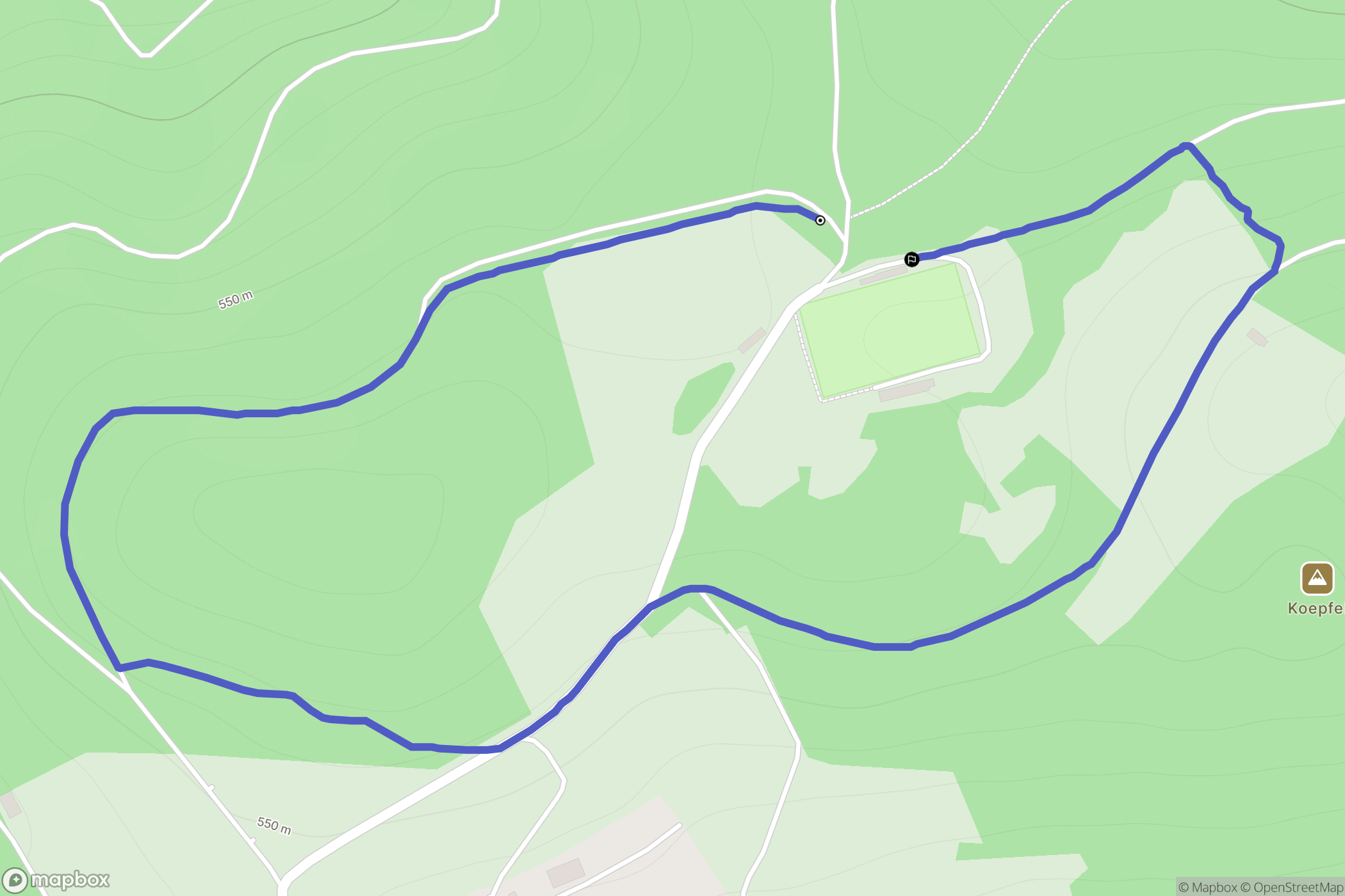 Grendelbruch : carte du parcours de randonnée - France