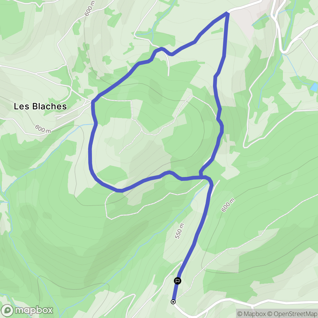 Annonay : carte du parcours de randonnée - France