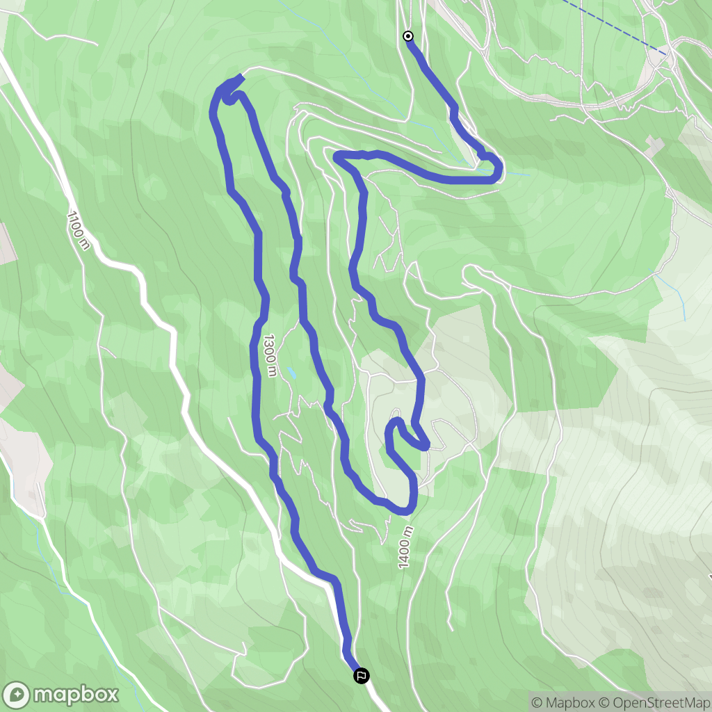 Les Adrets : carte du parcours de randonnée - France