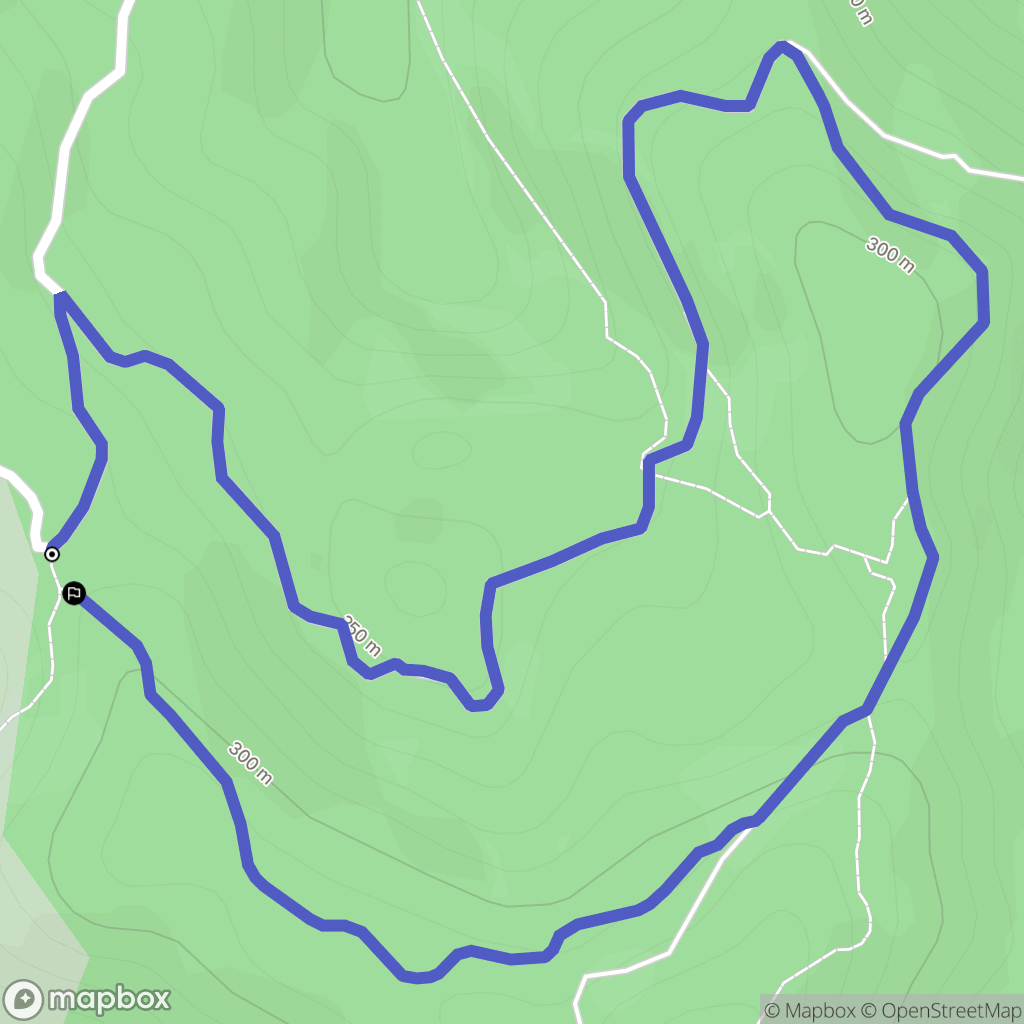 Molières-sur-Cèze : carte du parcours de randonnée - France