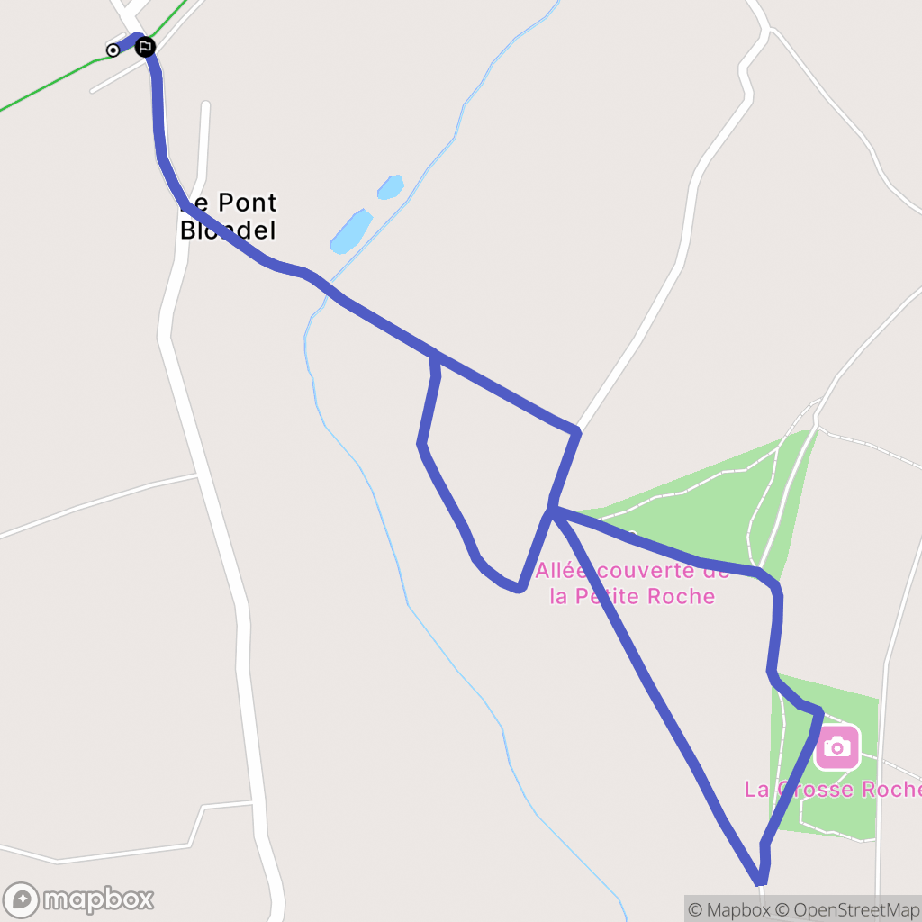 Rocheville : carte du parcours de randonnée - France