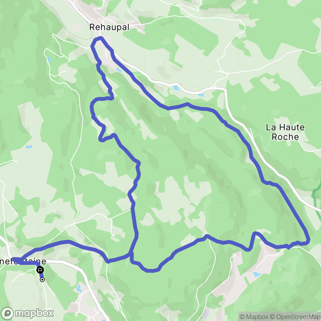 Le Tholy : carte du parcours de randonnée - France