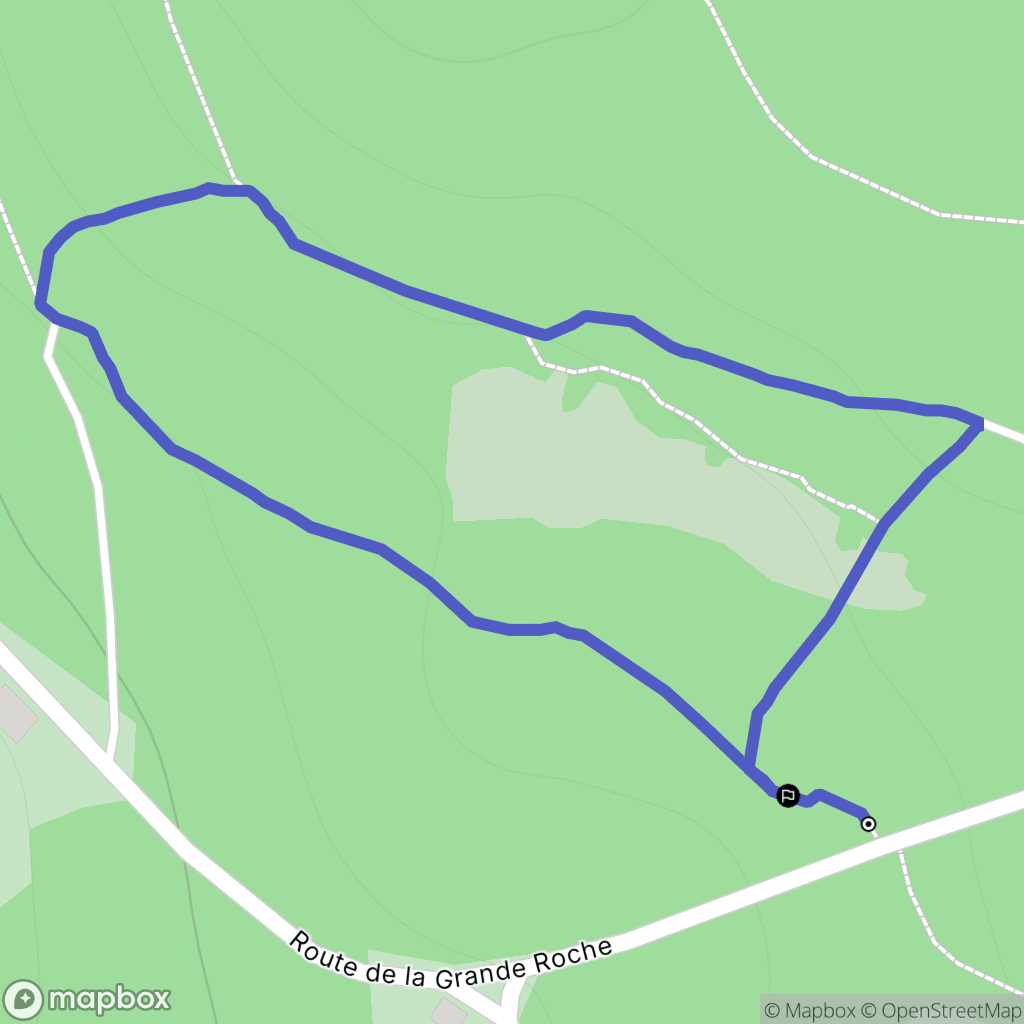 Barbey-Seroux : carte du parcours de randonnée - France