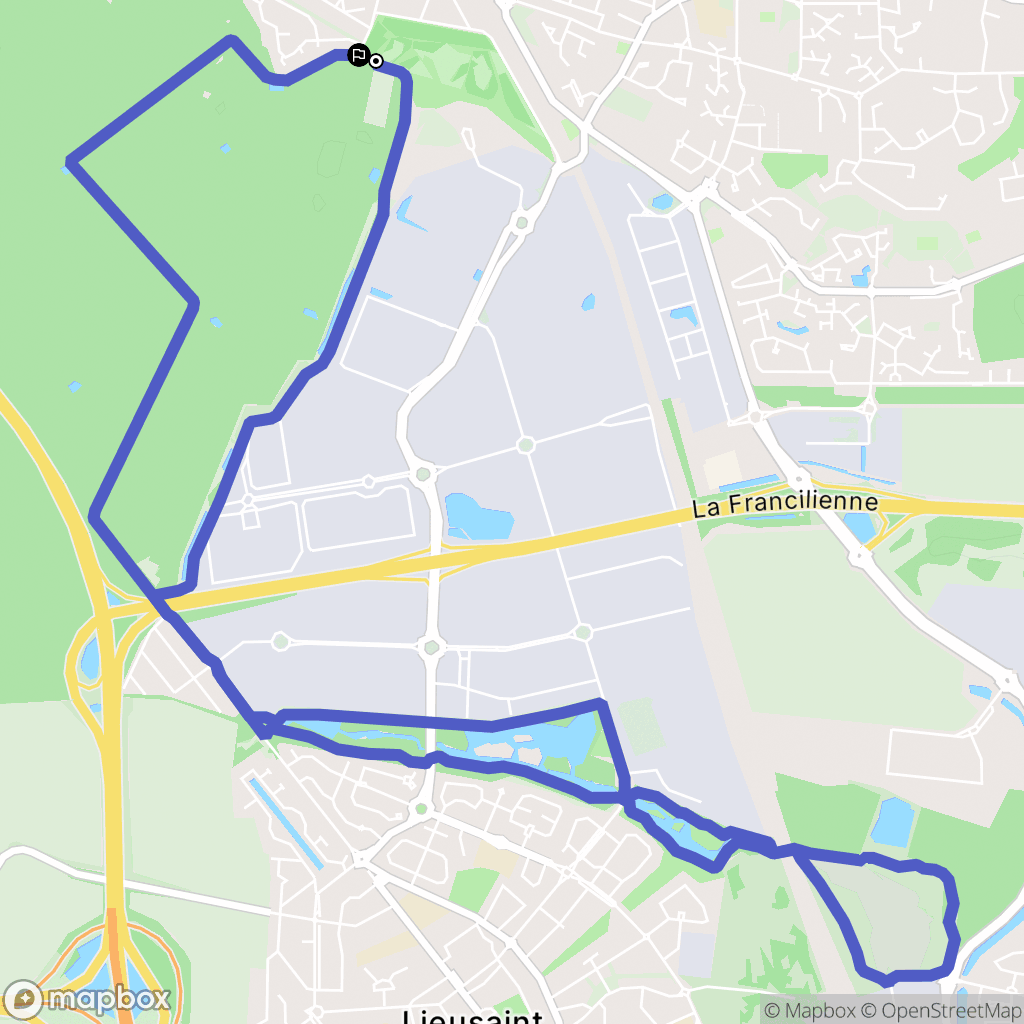Combs-la-Ville : carte du parcours de randonnée - France