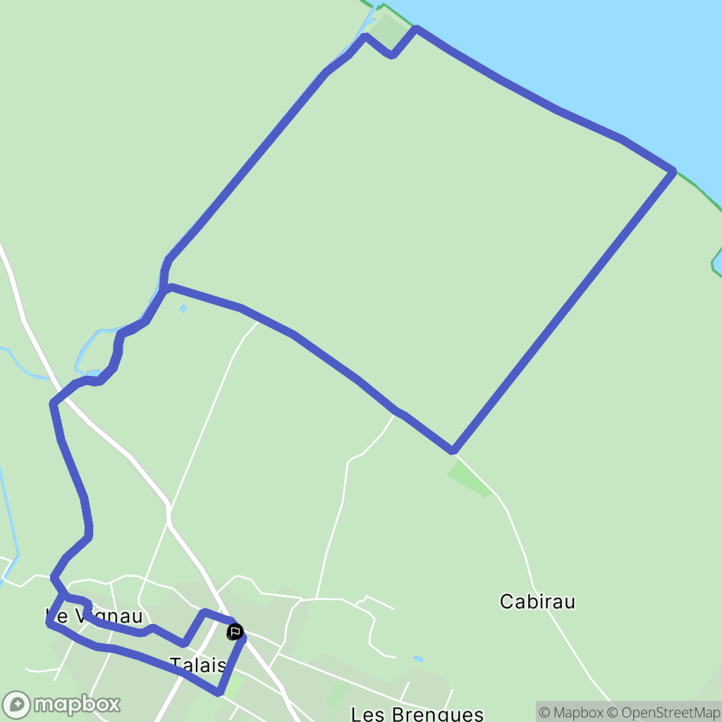 Talais : carte du parcours de randonnée - France