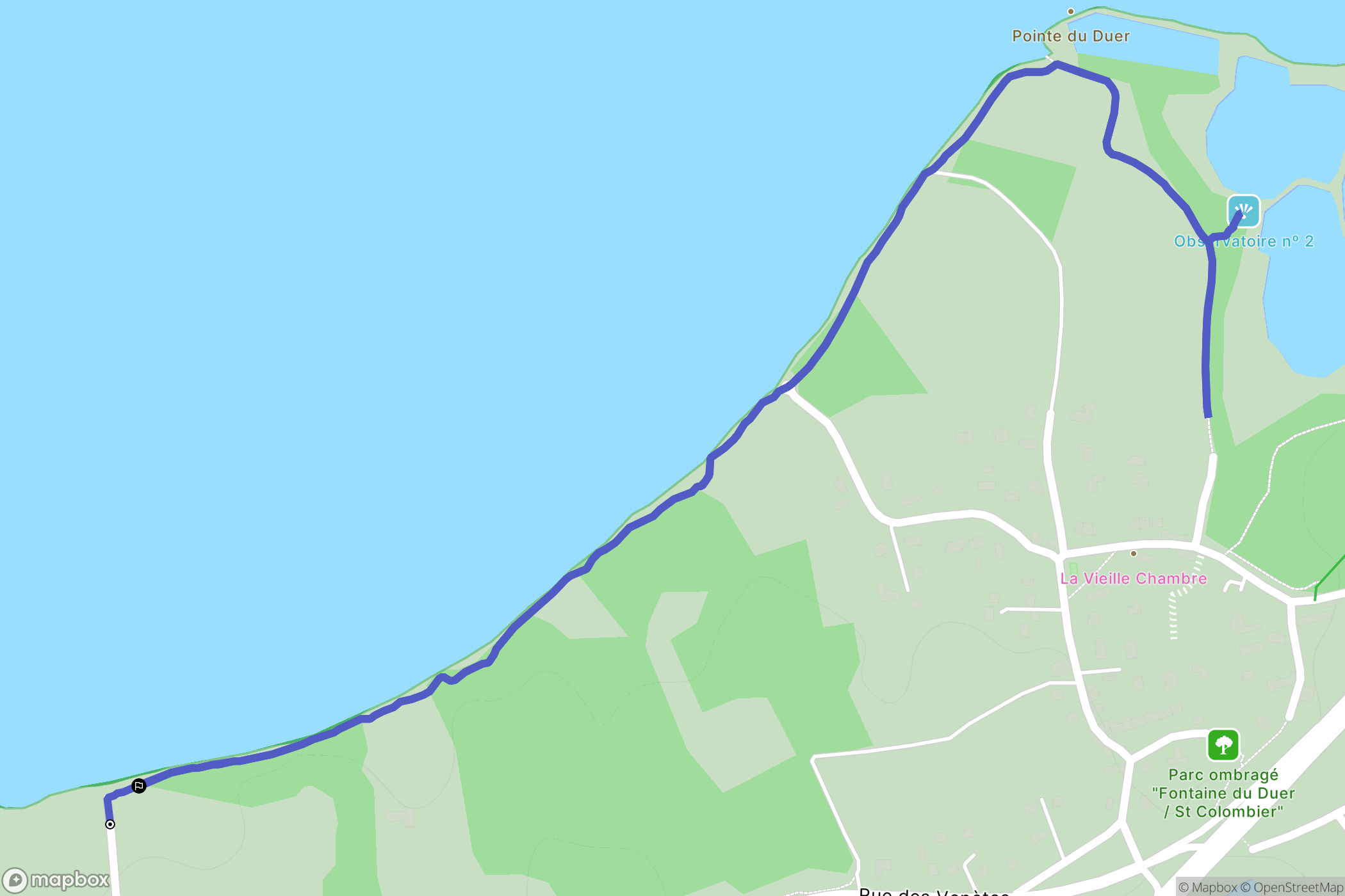 Sarzeau : carte du parcours de randonnée - France