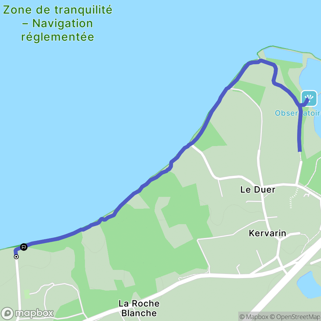 Sarzeau : carte du parcours de randonnée - France