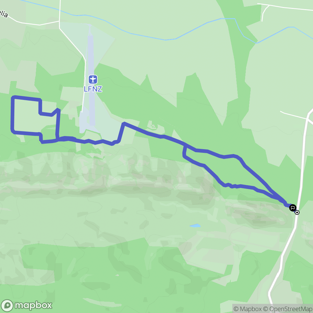 Eygalières : carte du parcours de randonnée - France