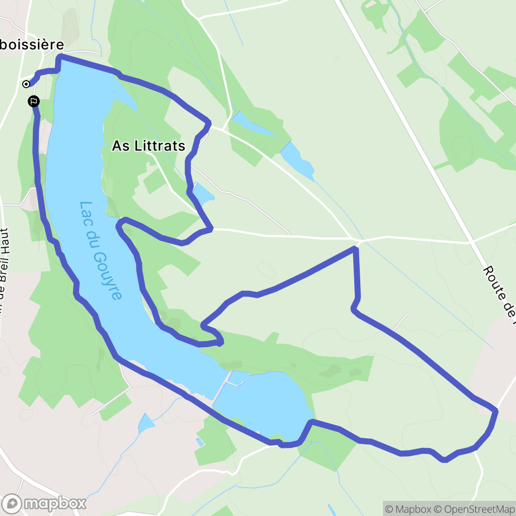 Vaïssac : carte du parcours de randonnée - France
