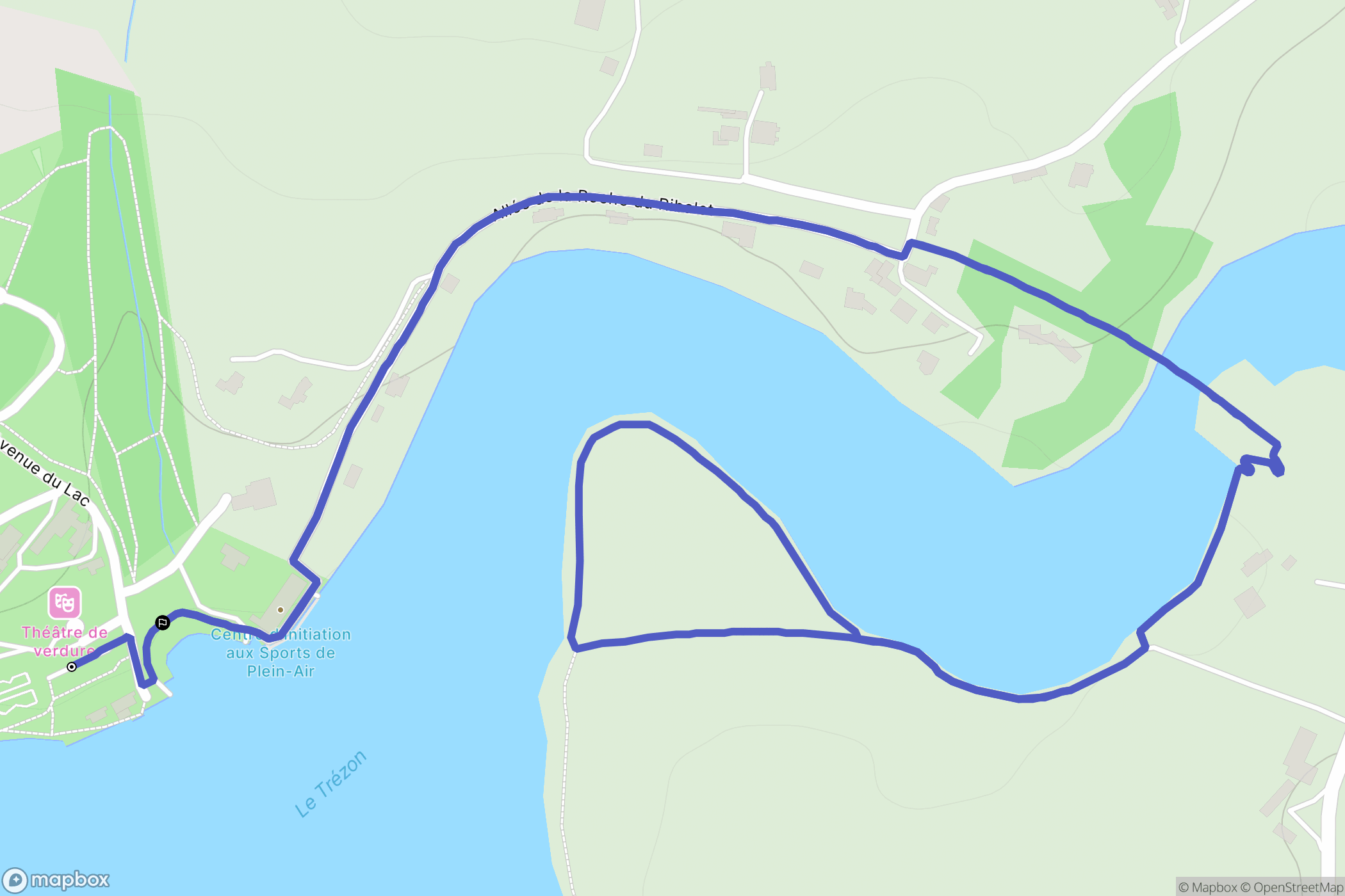 Cholet : carte du parcours de randonnée - France