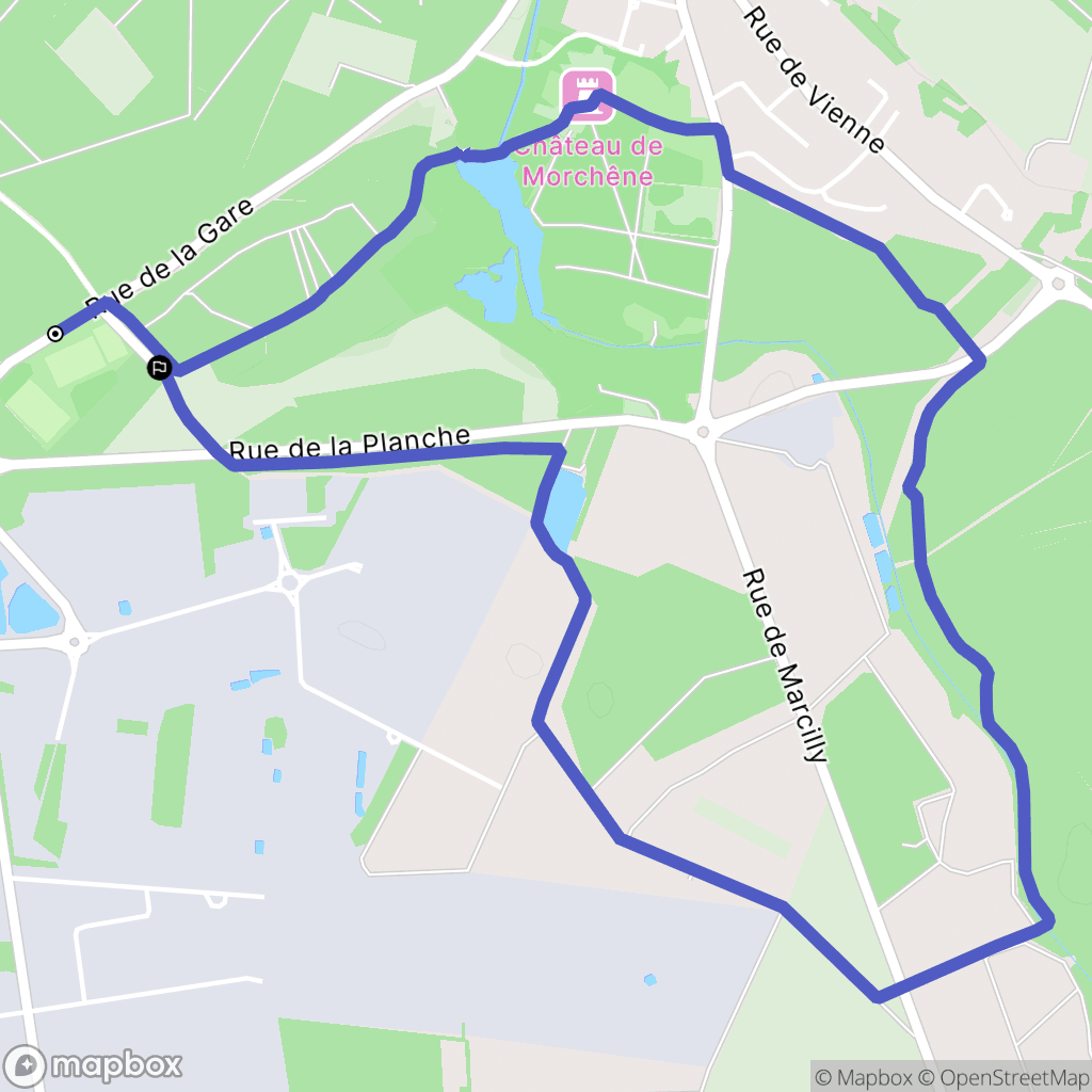 Saint-Cyr-en-Val : carte du parcours de randonnée - France