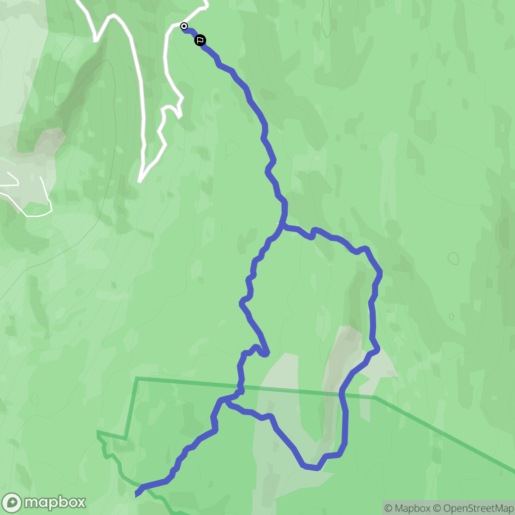 Saint-Martin-en-Vercors : carte du parcours de randonnée - France