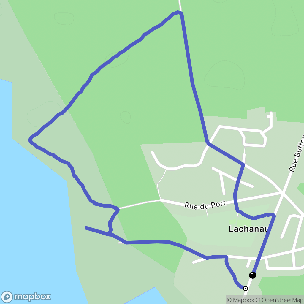 Hourtin : carte du parcours de randonnée - France