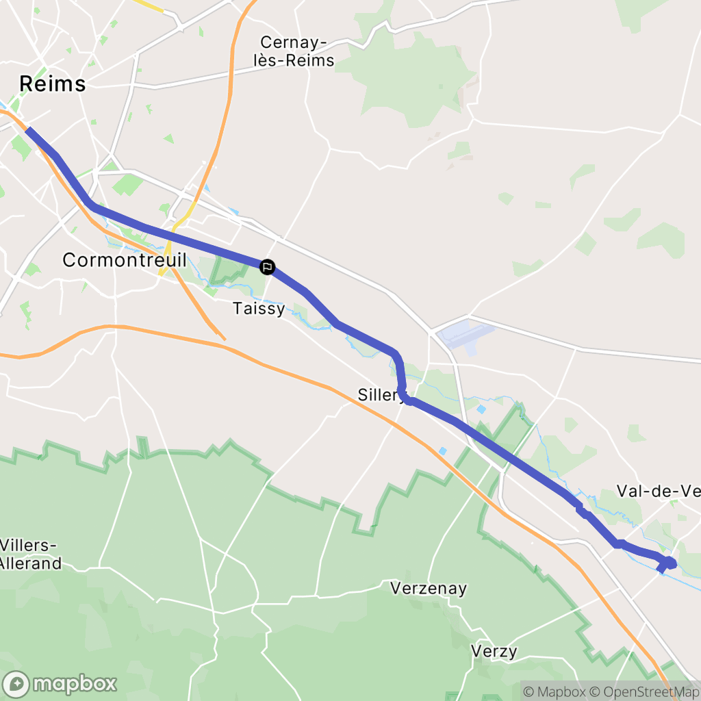 Saint-Léonard : carte du parcours de randonnée - France
