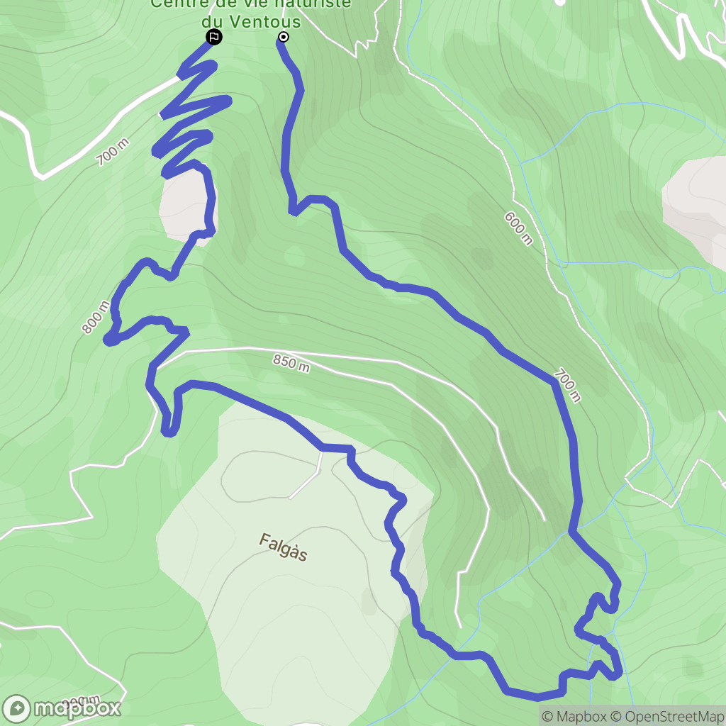 Arles : carte du parcours de randonnée - France
