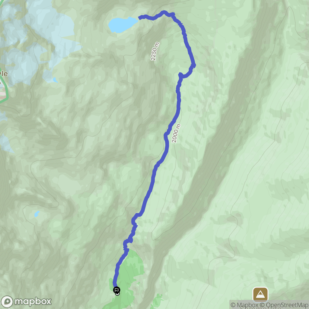 Clavans-en-Haut-Oisans : carte du parcours de randonnée - France