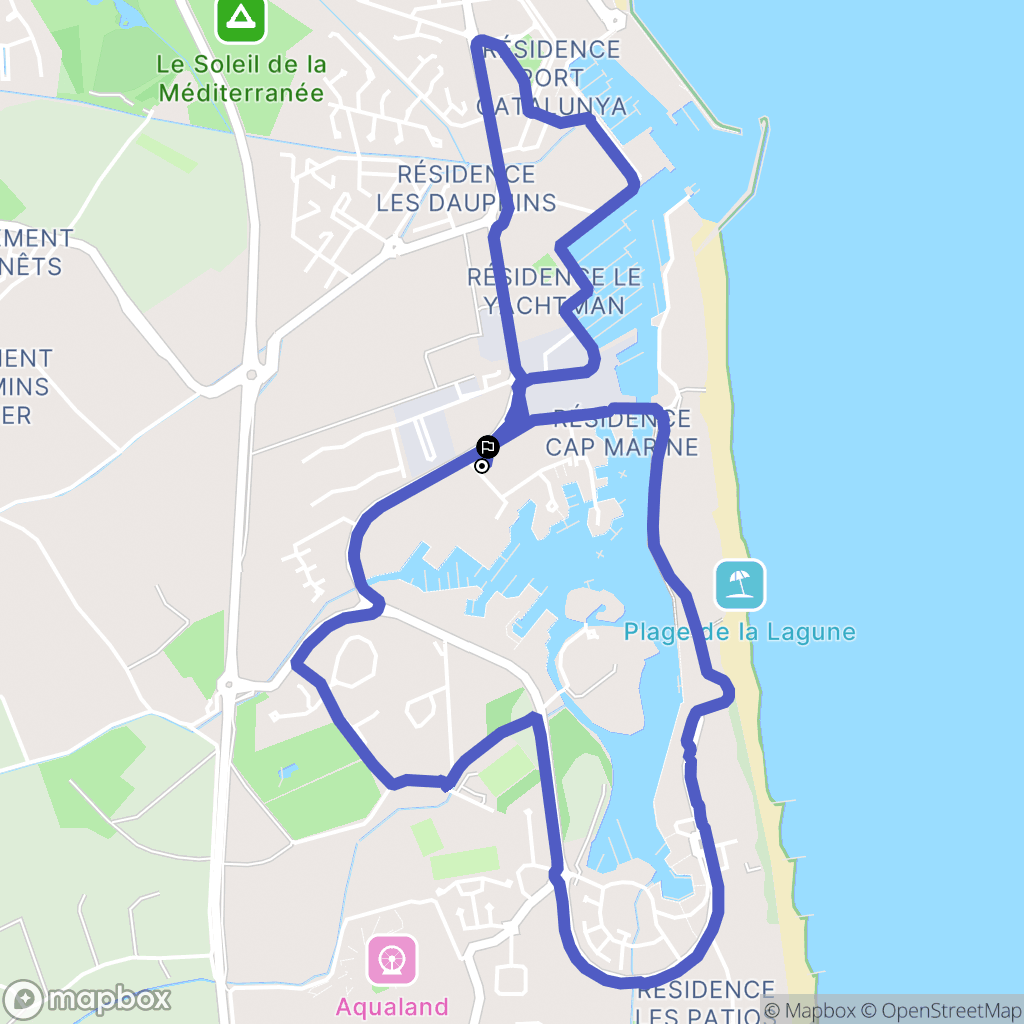 Saint-Cyprien : carte du parcours de randonnée - France