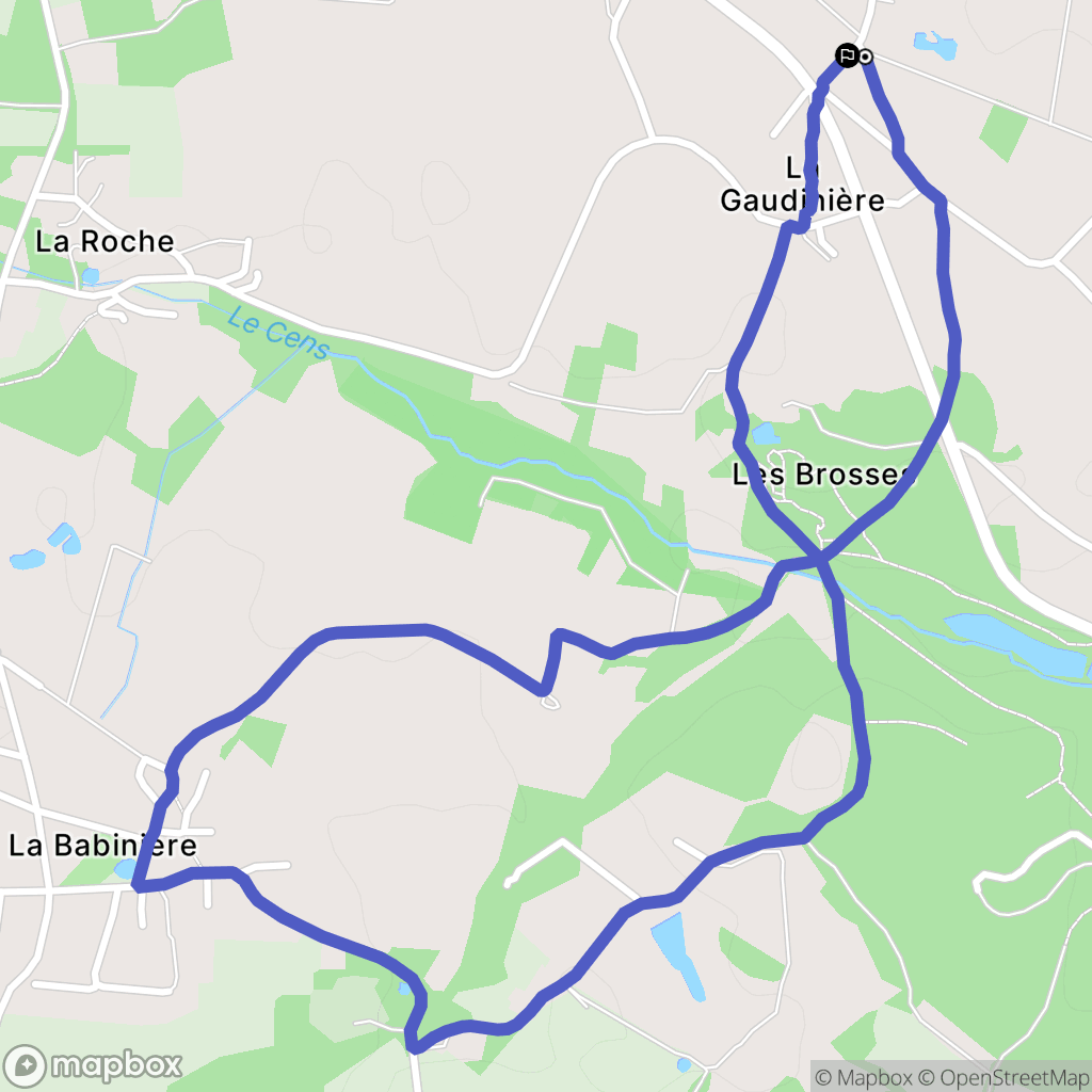 Vigneux-de-Bretagne : carte du parcours de randonnée - France