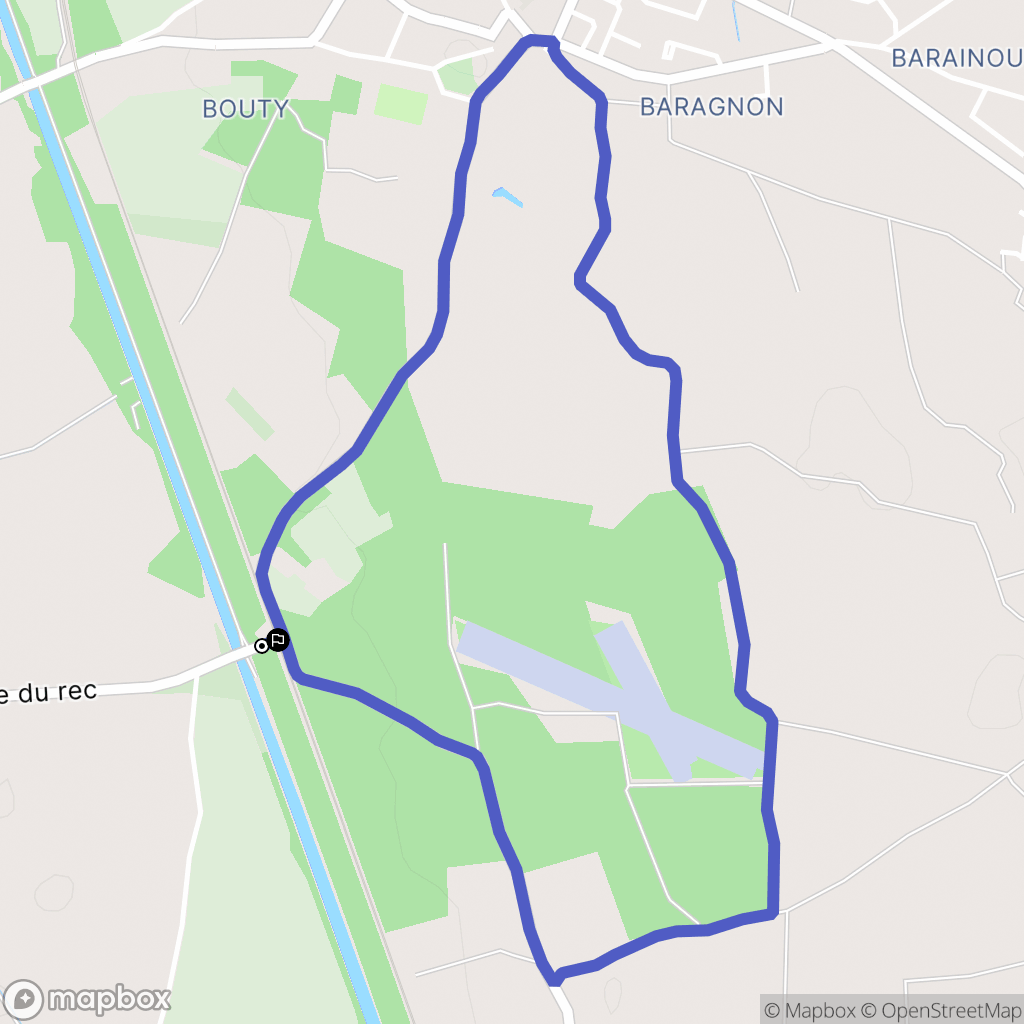 Bessens : carte du parcours de randonnée - France