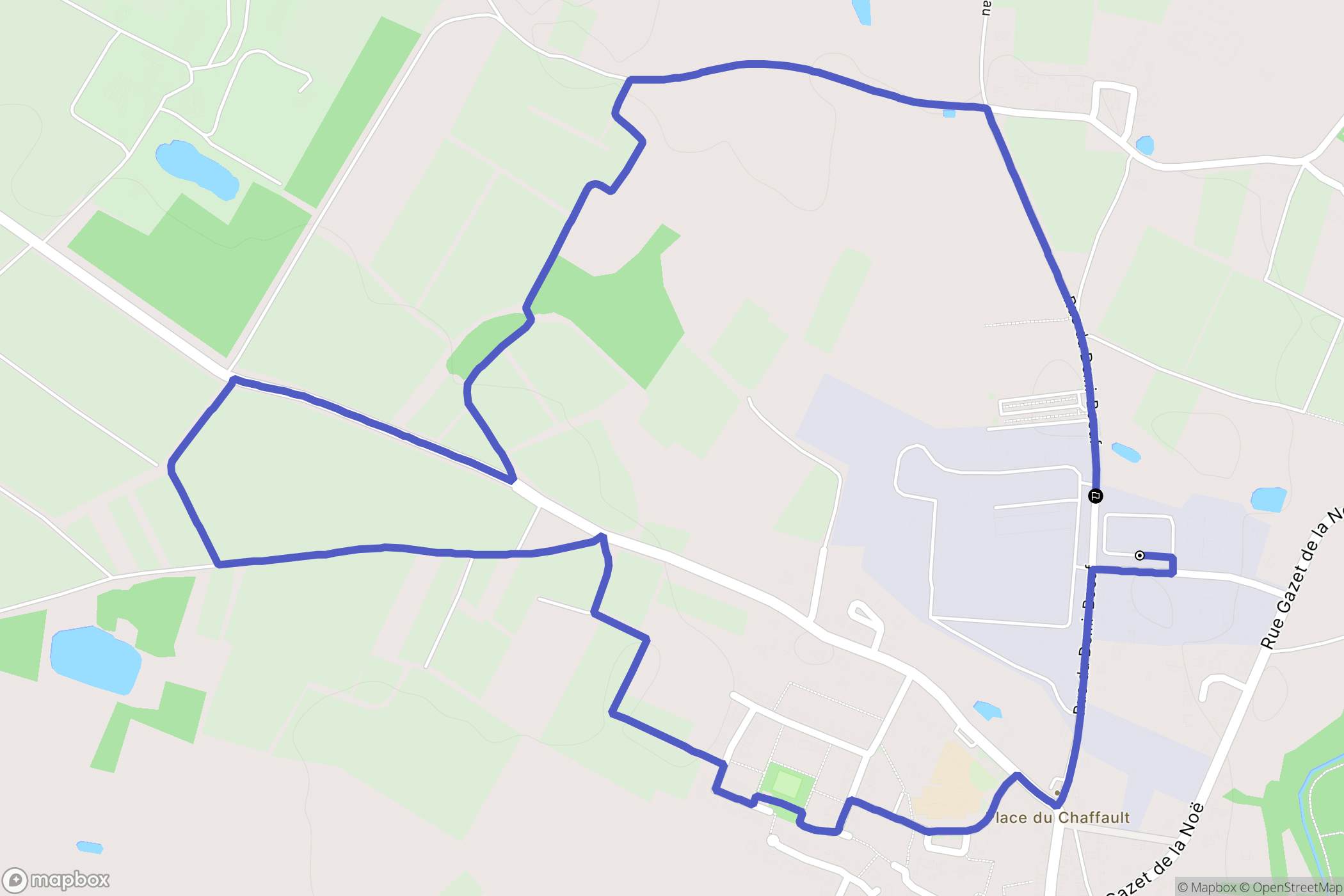 La Limouzinière : carte du parcours de randonnée - France