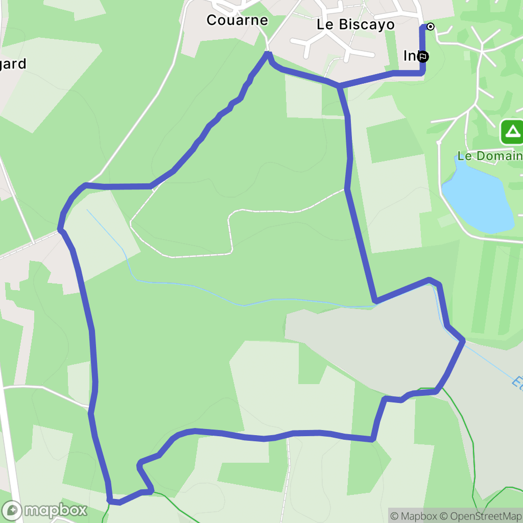 Pénestin : carte du parcours de randonnée - France