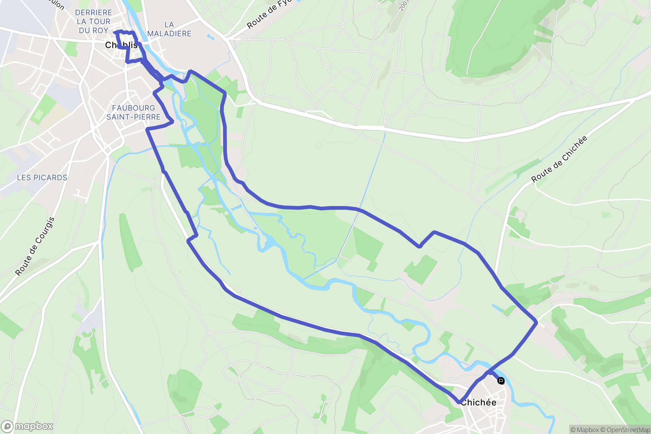 Chichée: routekaart voor buitenactiviteiten - France