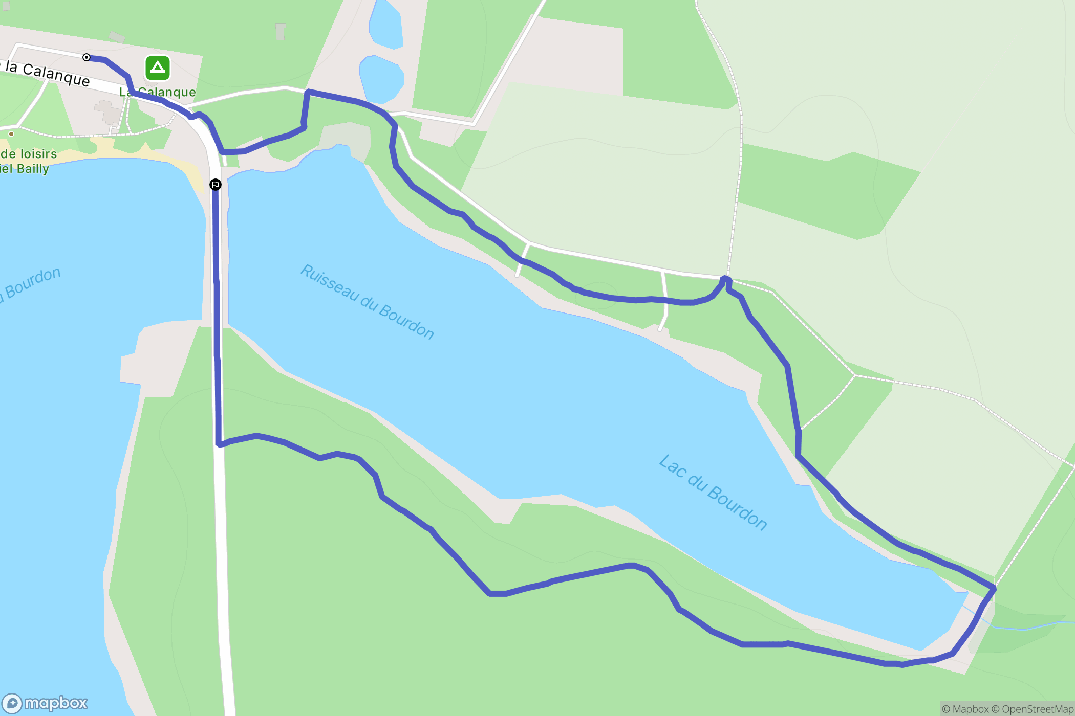 Saint-Fargeau : carte du parcours de randonnée - France