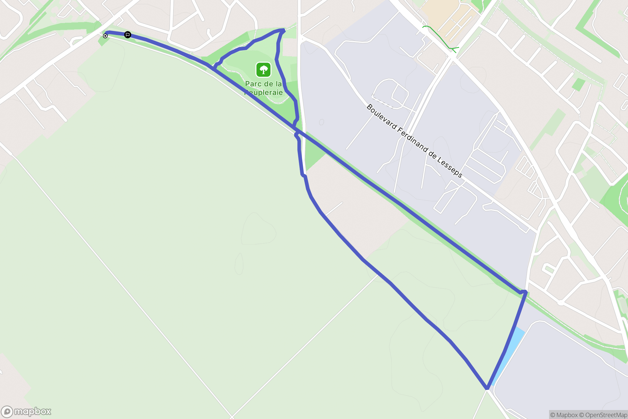 Hénin-Beaumont : carte du parcours de randonnée - France