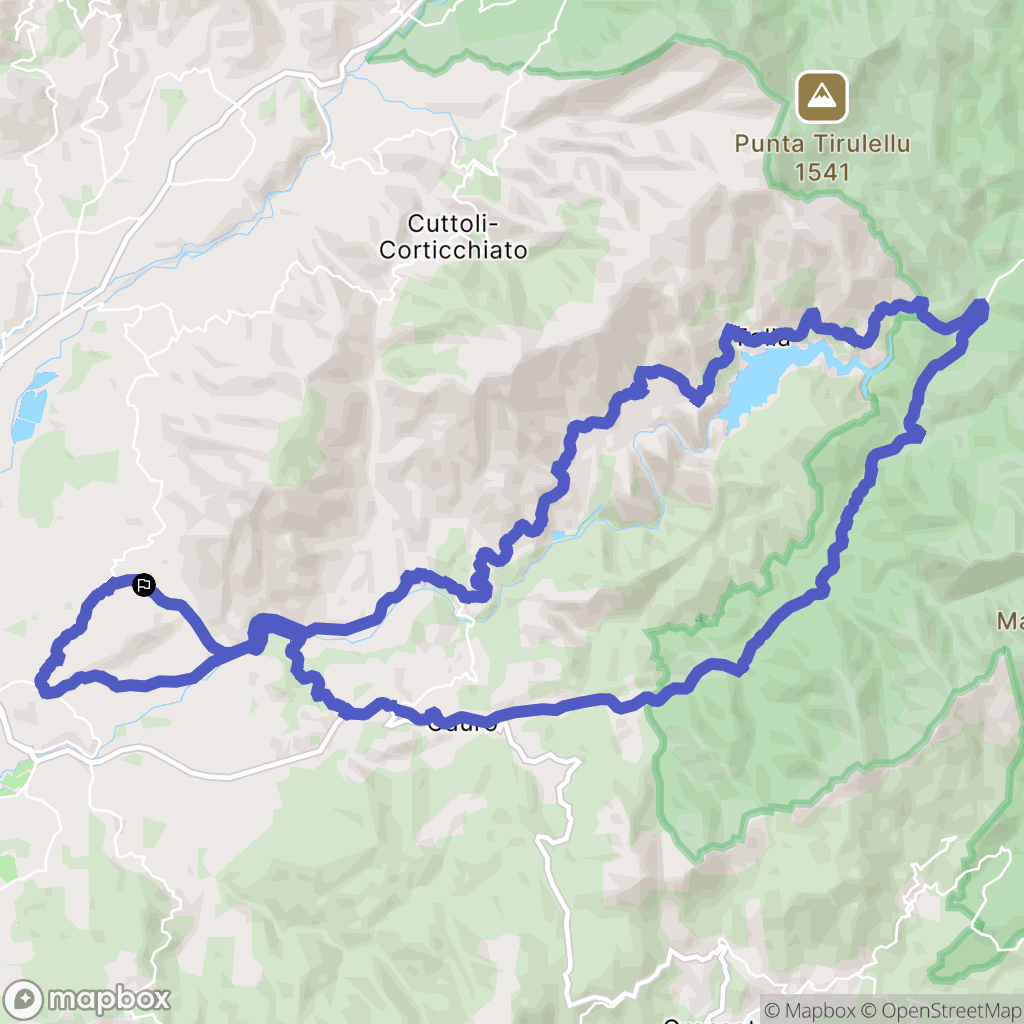 Bastelicaccia : carte du parcours de randonnée - France