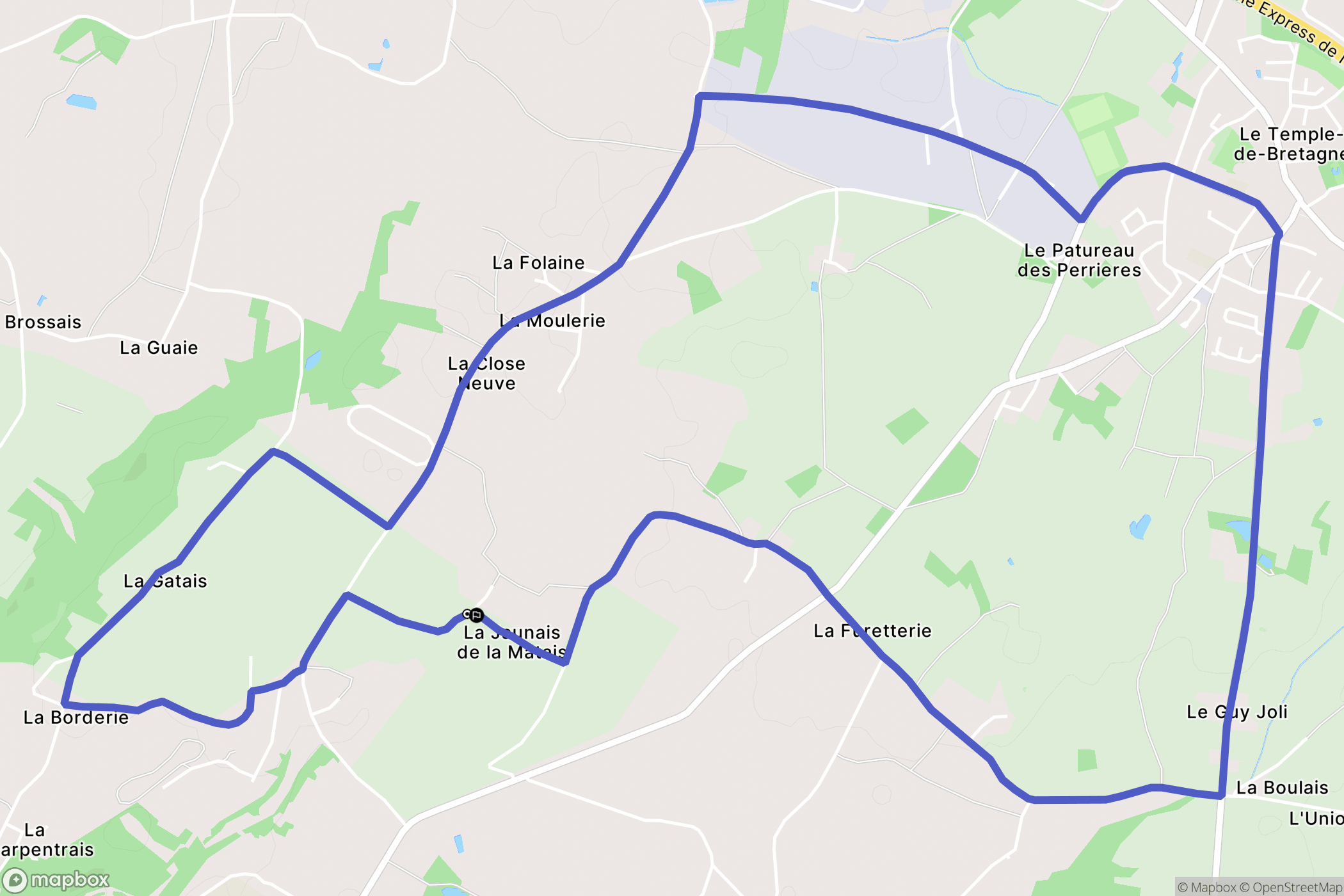 Cordemais : carte du parcours de randonnée - France