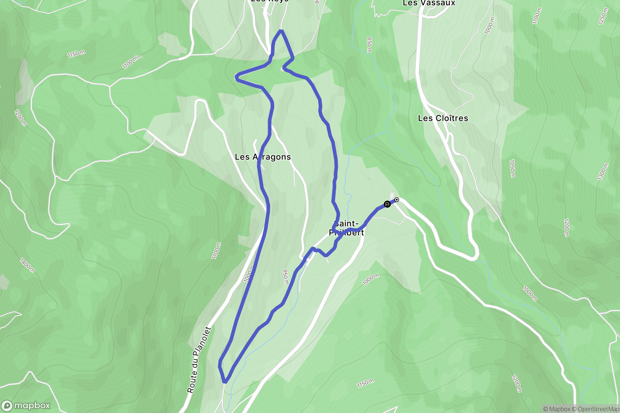 Saint-Pierre-d'Entremont: routekaart voor buitenactiviteiten - France