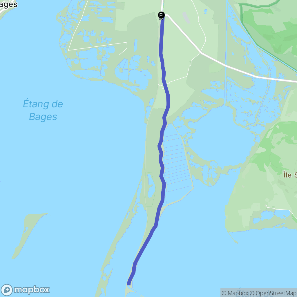 Narbonne : carte du parcours de randonnée - France