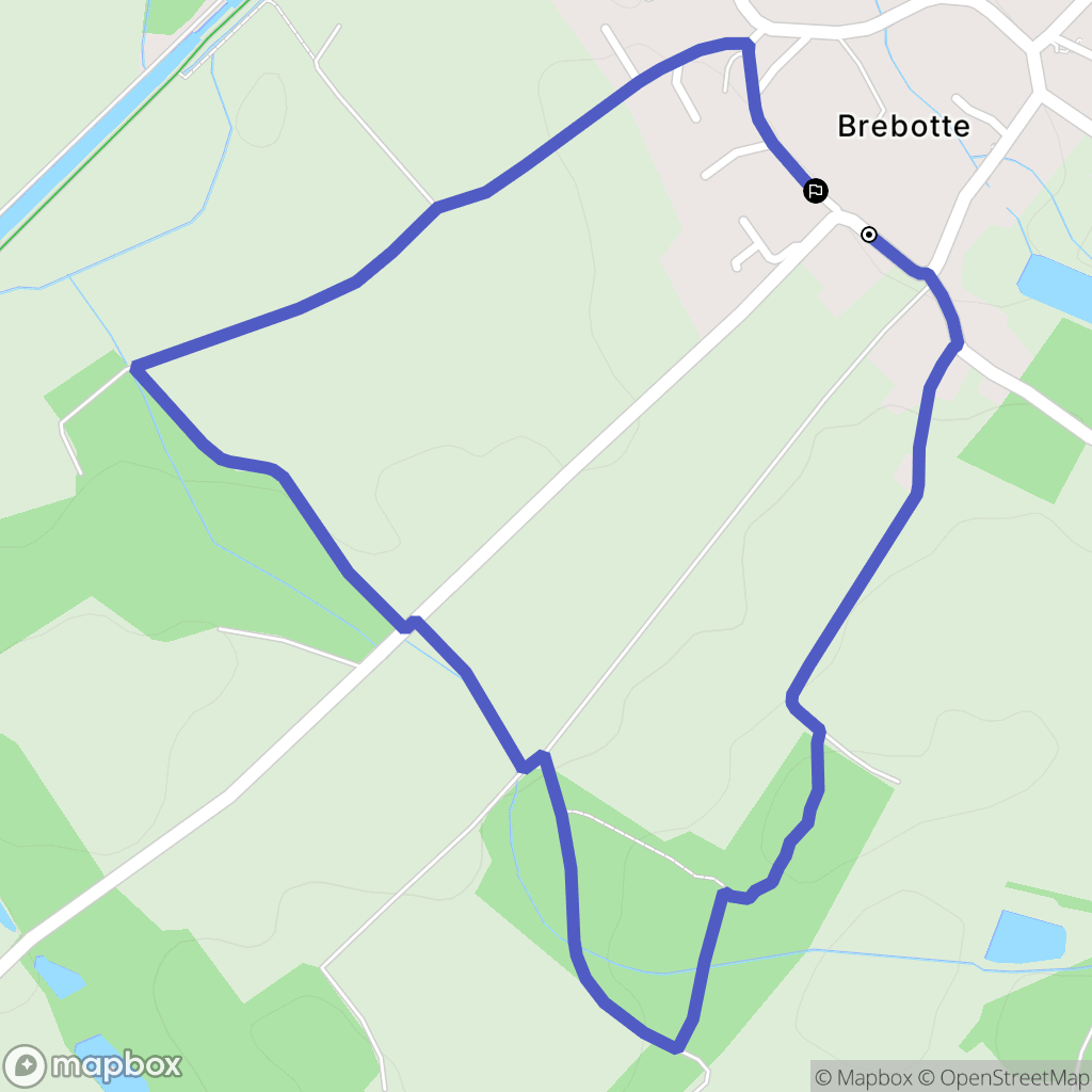 Brebotte : carte du parcours de randonnée - France