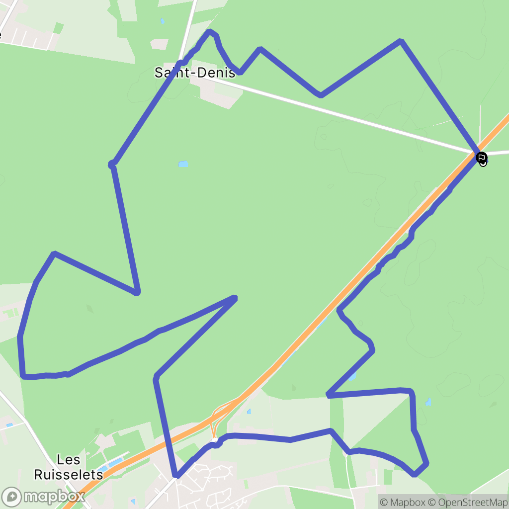 Liffré : carte du parcours de randonnée - France