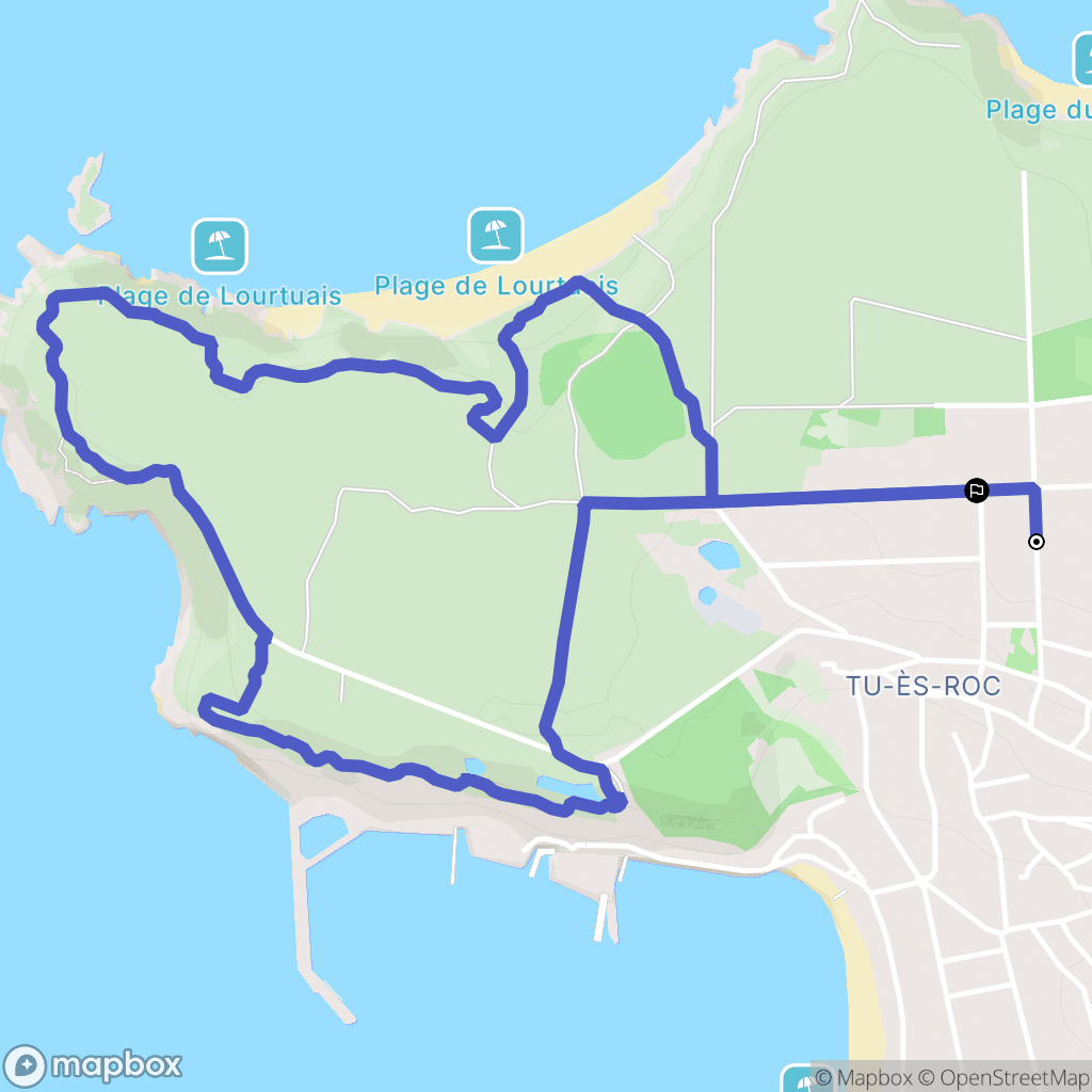 Erquy : carte du parcours de randonnée - France