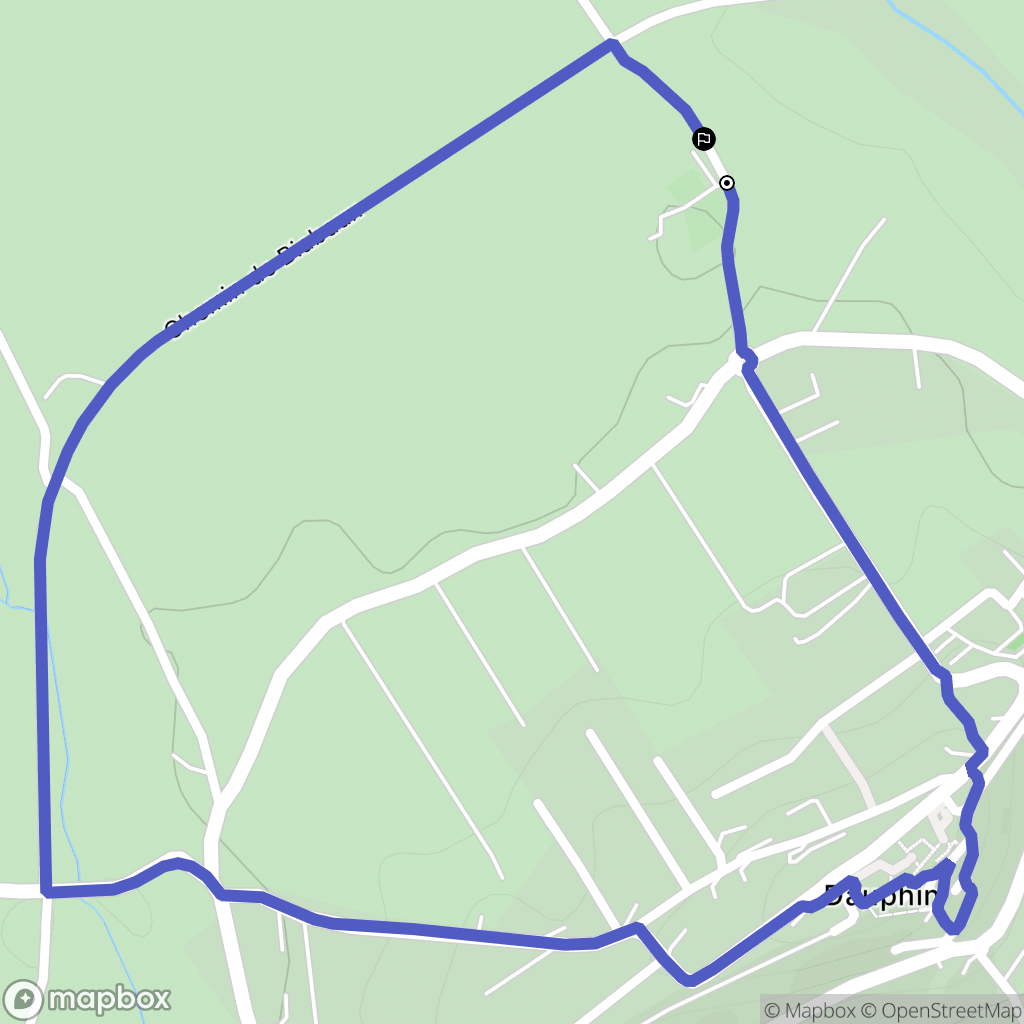 Dauphin : carte du parcours de randonnée - France