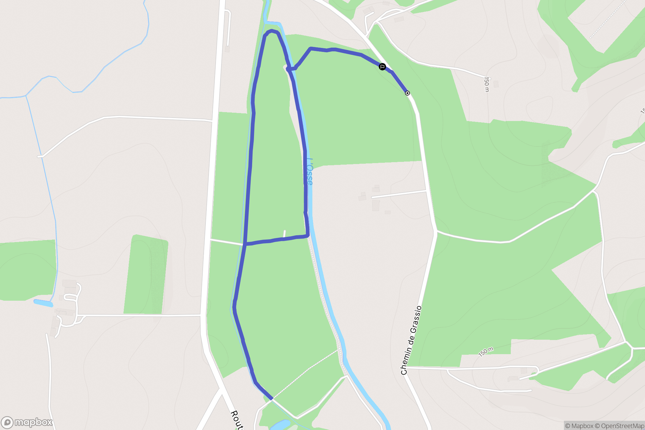Vic-Fezensac : carte du parcours de randonnée - France