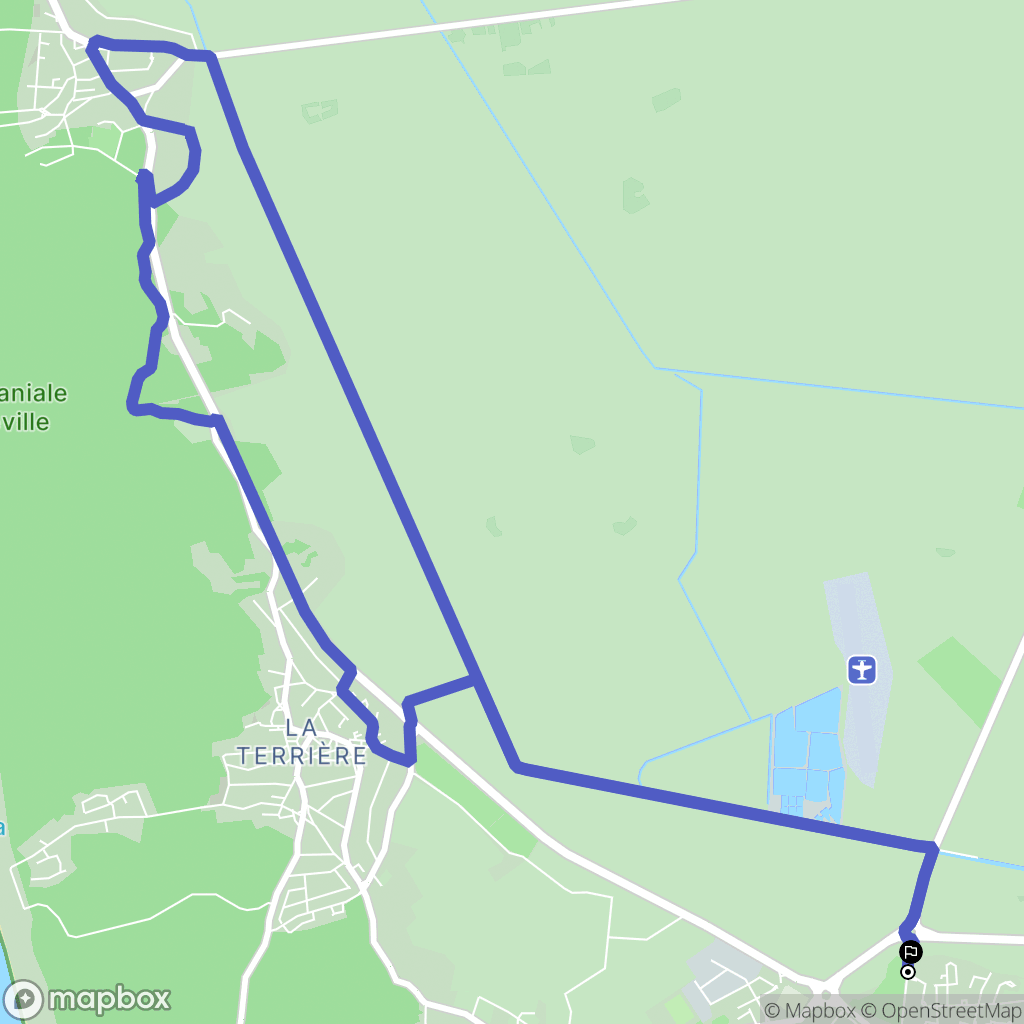La Tranche-sur-Mer : carte du parcours de randonnée - France