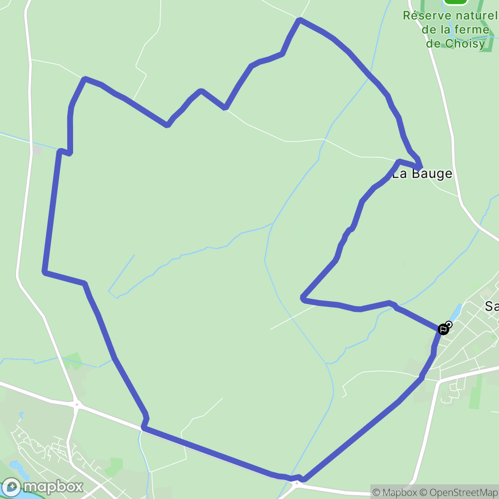 Saint-Michel-en-l'Herm : carte du parcours de randonnée - France