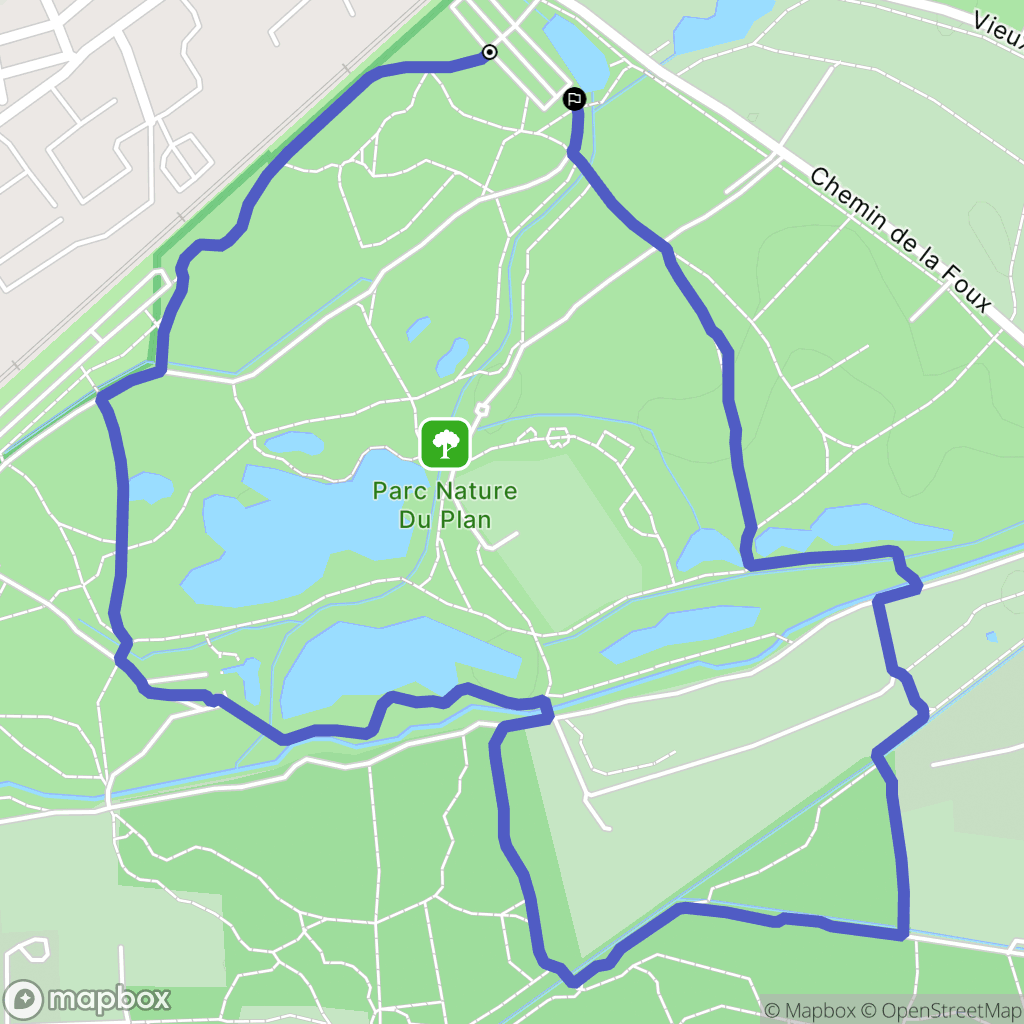 La Garde : carte du parcours de randonnée - France
