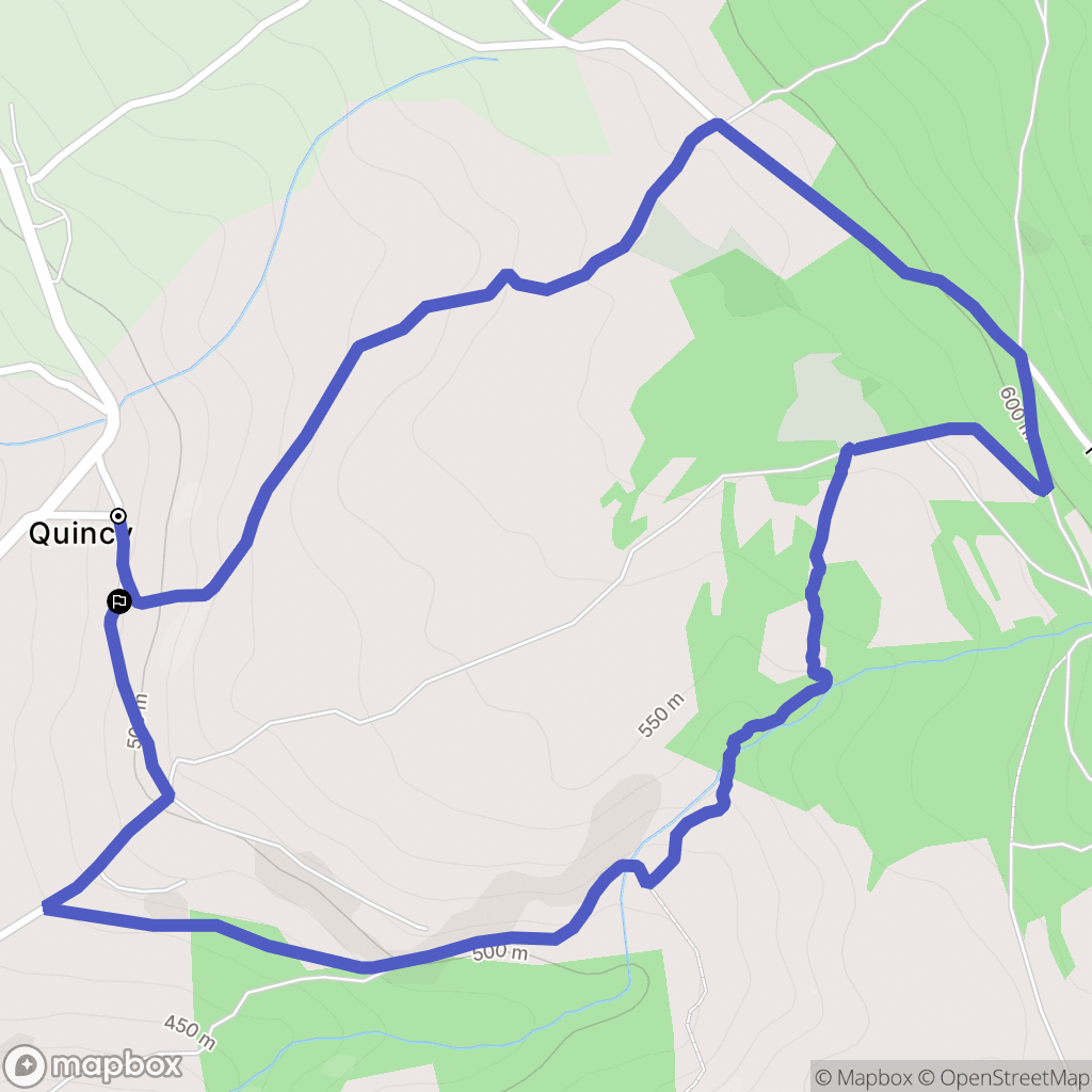 Clarafond-Arcine : carte du parcours de randonnée - France