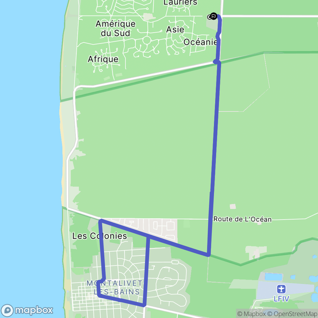 Grayan-et-l'Hôpital : carte du parcours de randonnée - France