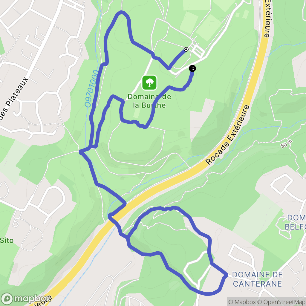 Floirac : carte du parcours de randonnée - France